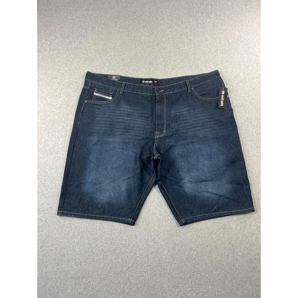 Ecko Unltd‎ Denim Shorts Mens 48 Blue Relaxed Fit Jorts Baggy 12" Inseam